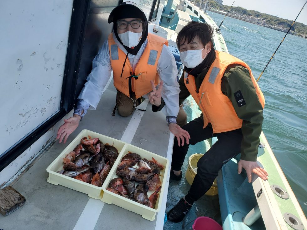 レンタルタックルで釣りまくりー！明日も楽しみ！