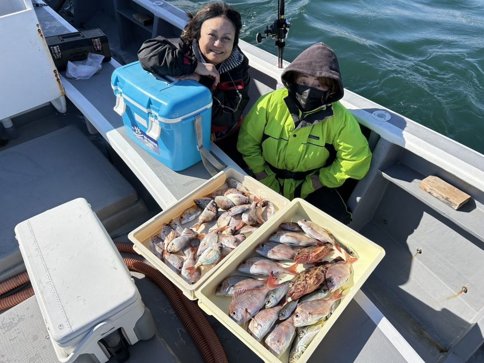入れ食いに大満足!