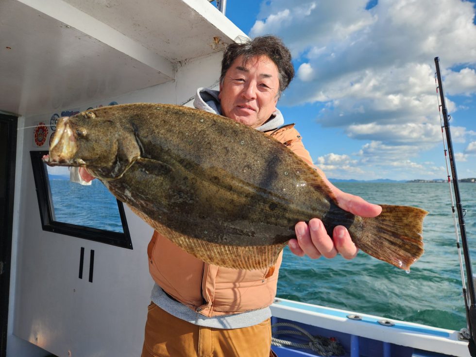 良型ヒラメ全員キャッチ!