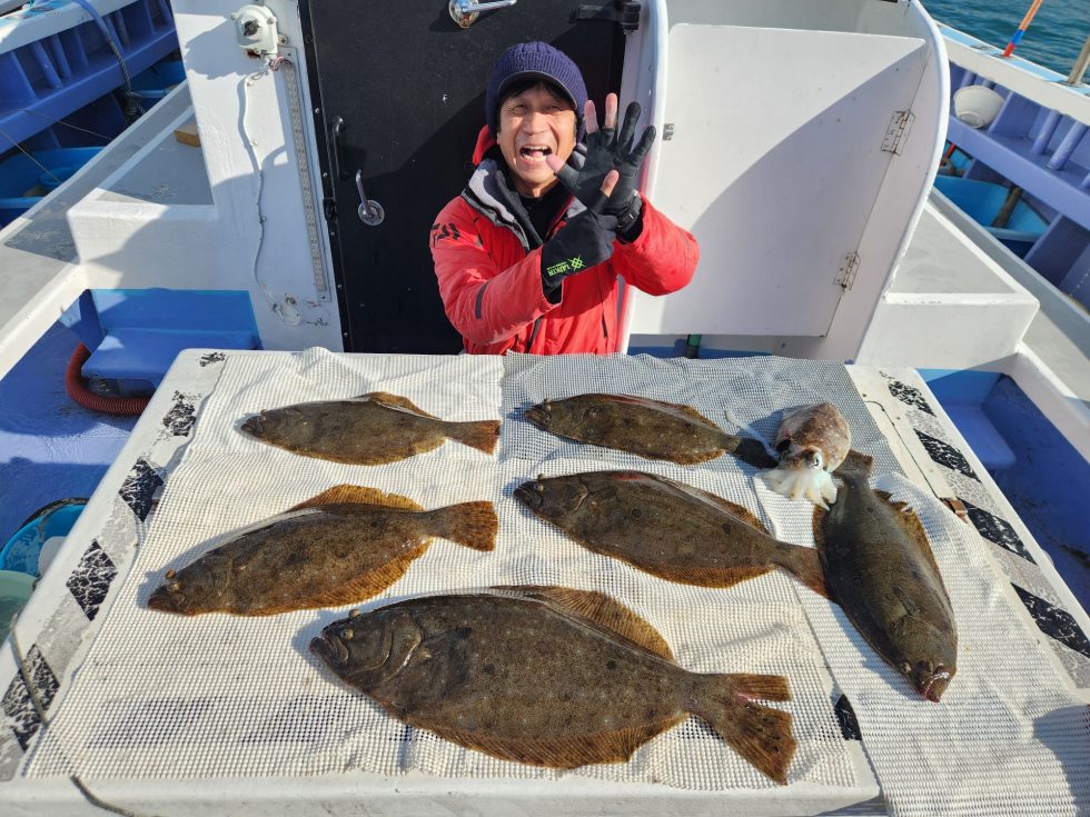 連日ヒラメ好調ー!