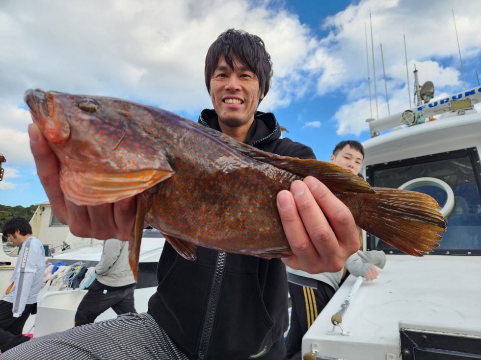 今日もジャンボキジハタ登場!