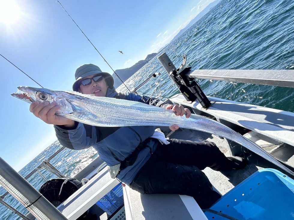 テンヤタチウオ出船！当たればデカイ！