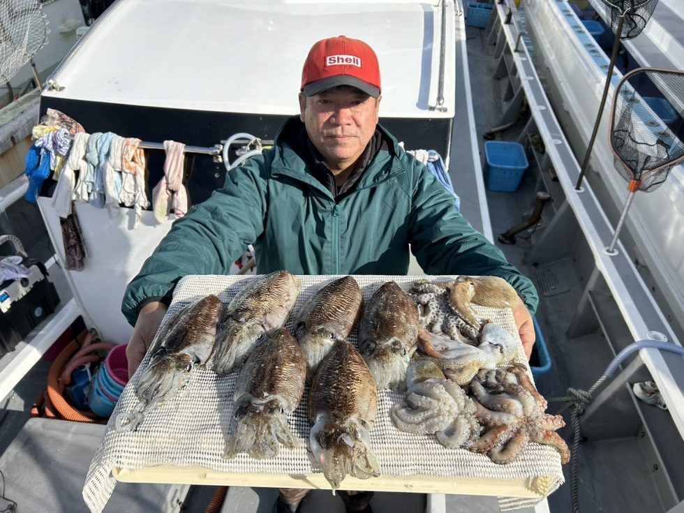 コウイカ&タコで絶好調ー！