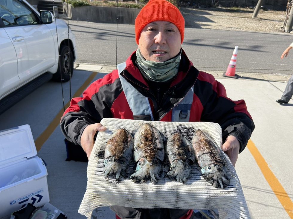 コウイカ好調ー!明日(土)も楽しみです!