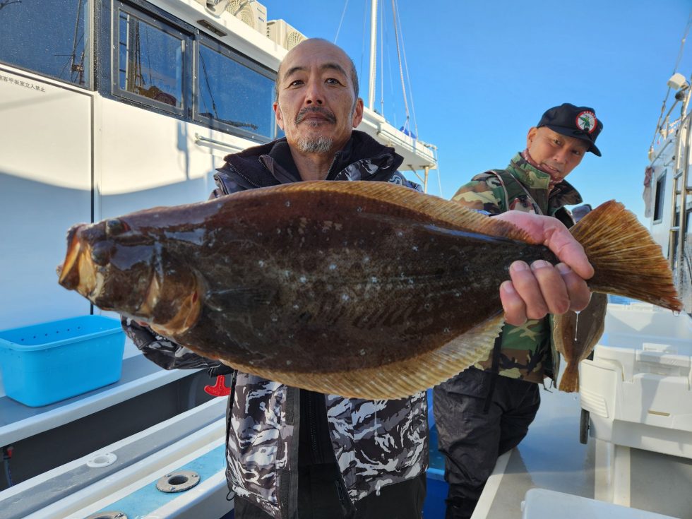 泳がせ出船！良型ヒラメ！