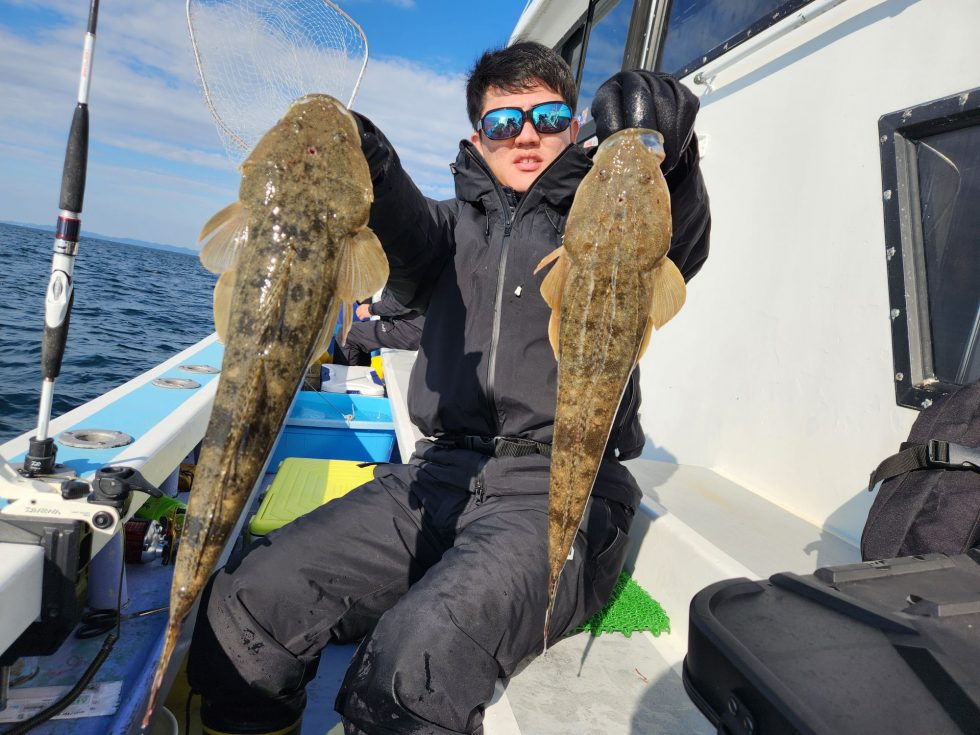 マゴチもデカイ!