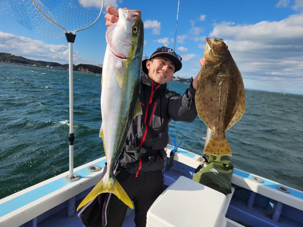 名東引山店さんワラサ、ヒラメ！