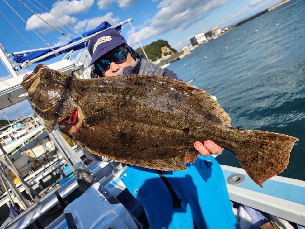 泳がせ出船！良型ヒラメ！