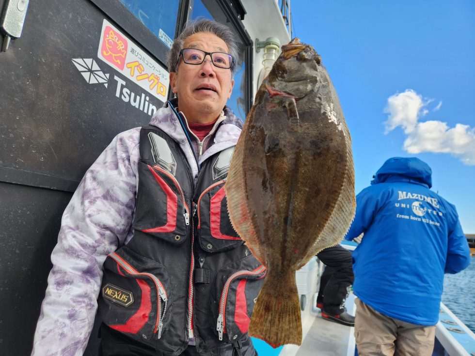 泳がせ出船!旬のヒラメ!