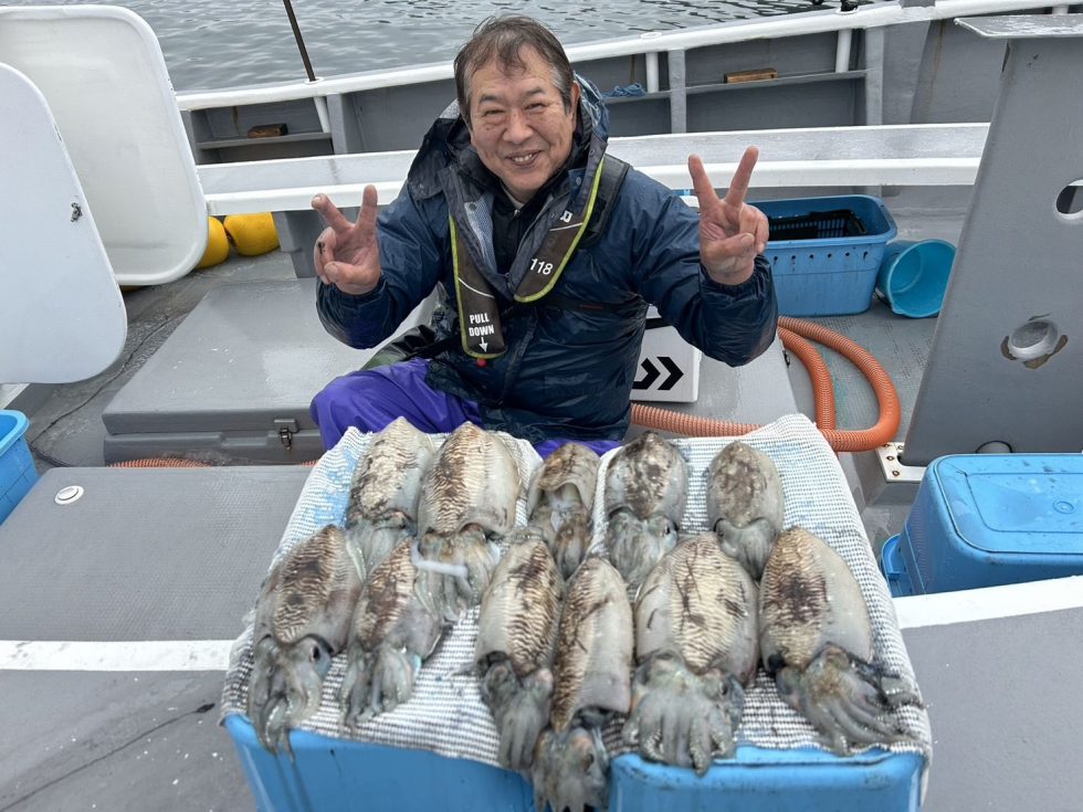肉厚コウイカ１１杯っ！大爆発！