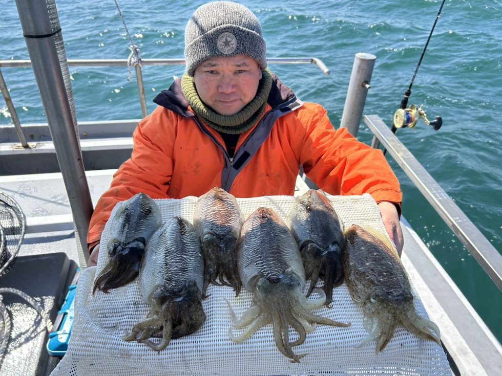 2隻にゆったり分乗でした。