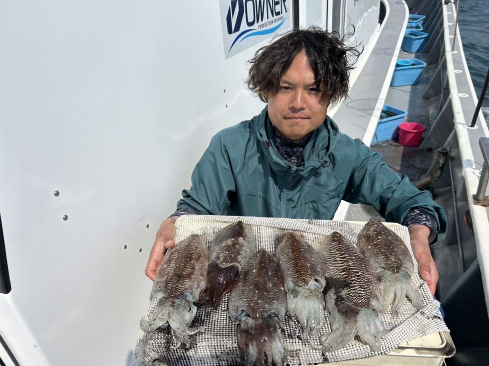 コウイカぼこぼこ中！