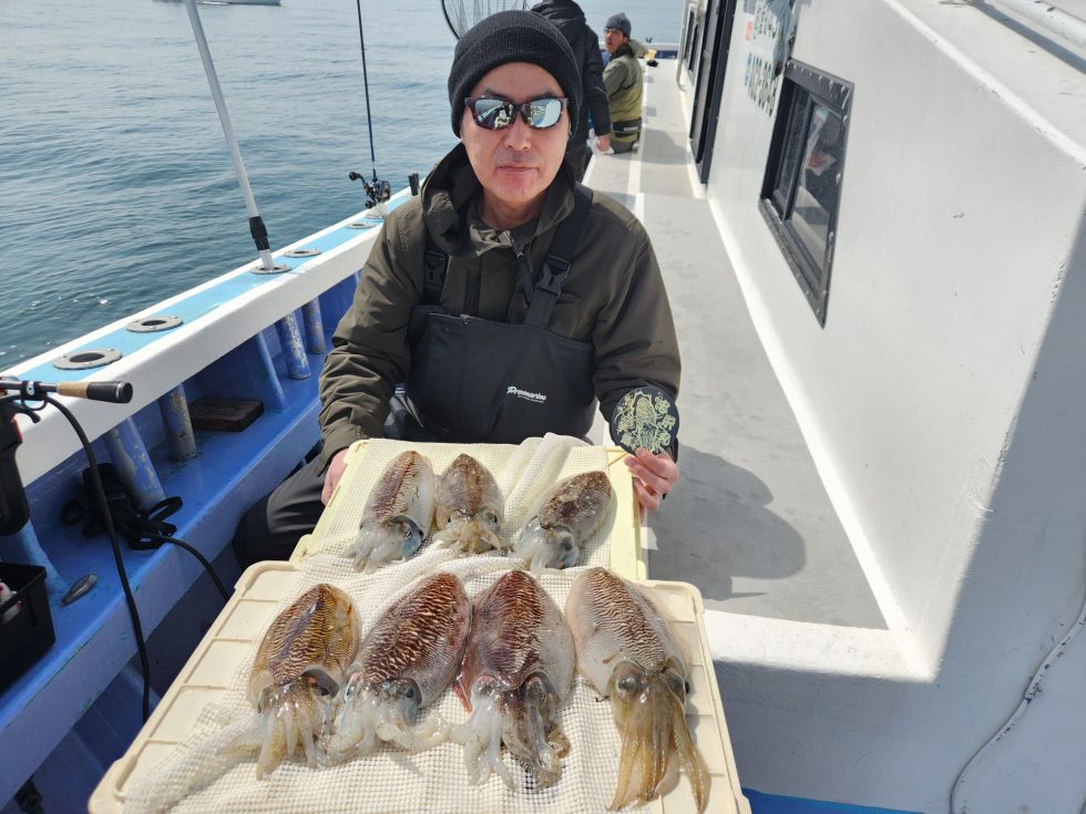 肉厚コウイカ連日爆乗り中！