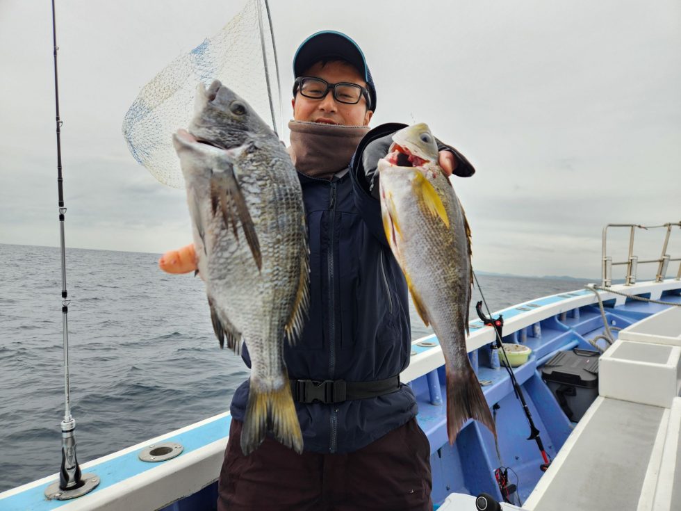 大山沖イサキ!釣具メーカーSHIMANOさん!