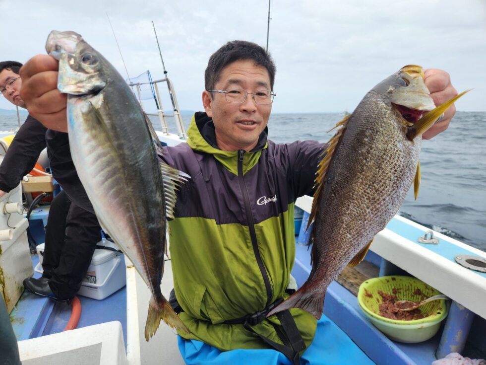 大アジ、大型イサキ!