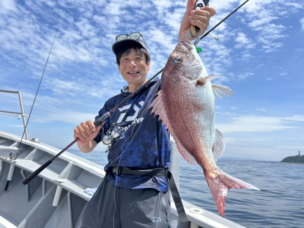 ダイワ福田さんのアドバイスで一気に船中マダイぼこぼこモード突入!