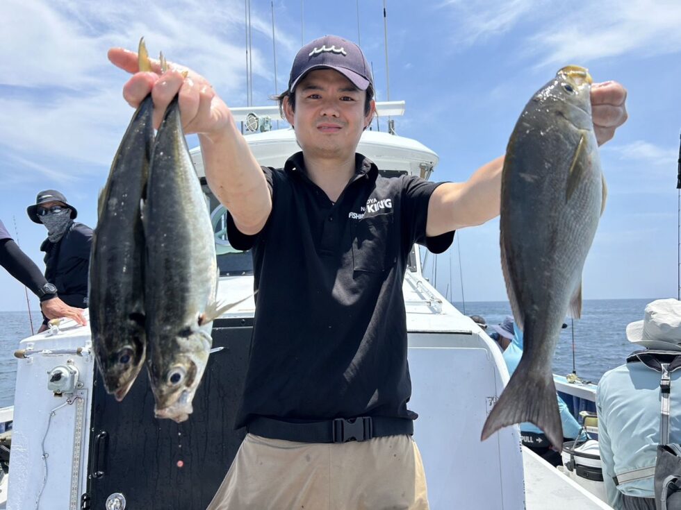 大アジ、40㎝級イサキ荒食いっ!