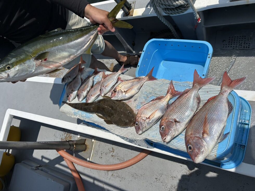 一つテンヤ出船！今日も絶好調！