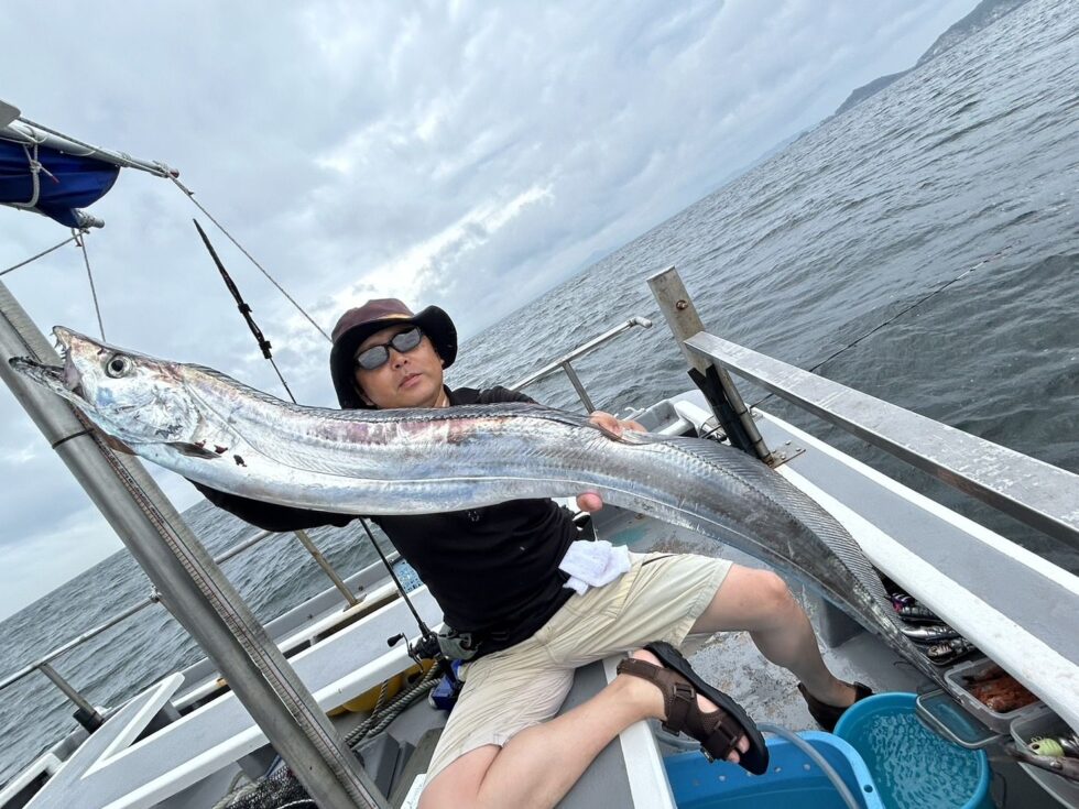 もう1回取り直し!尾切れで120㎝は凄い!