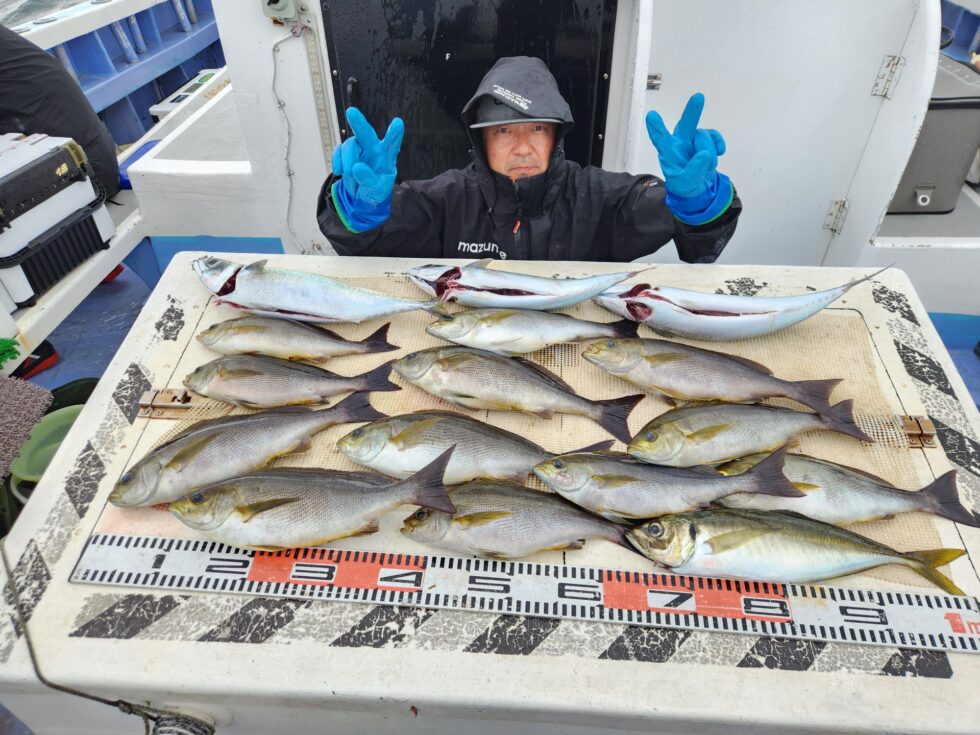 大山沖ジャンボイサキ絶好調!