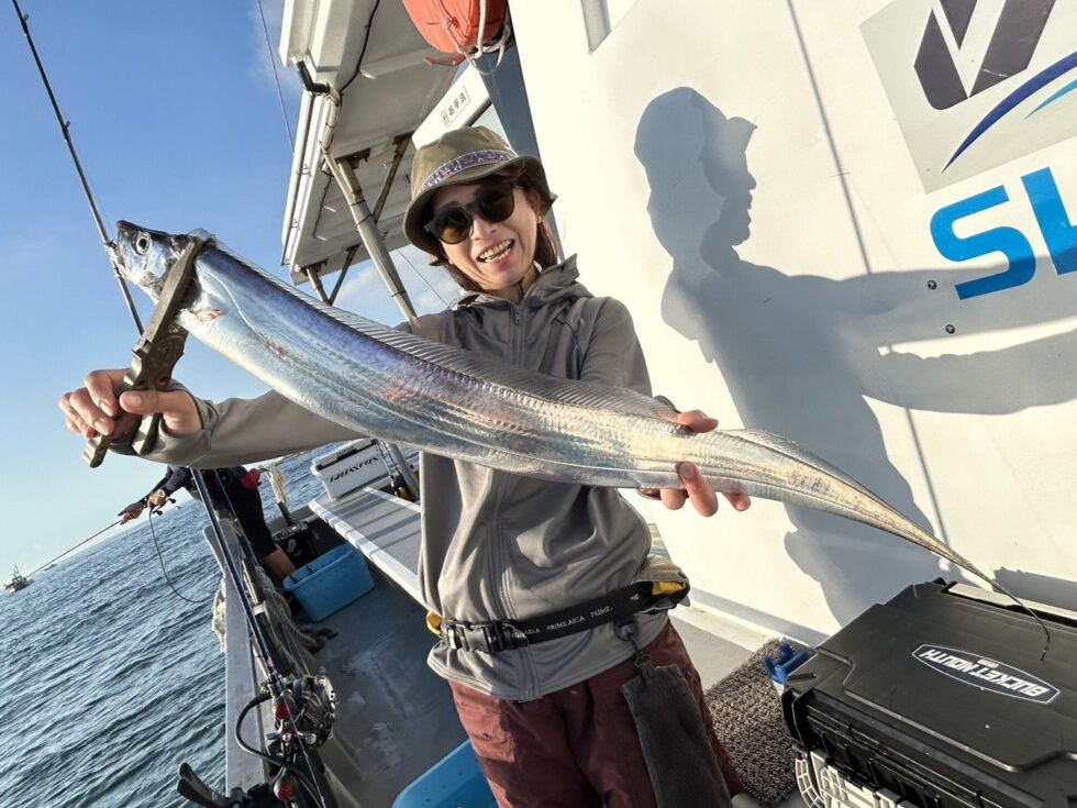 テンヤタチウオ爆発!萩原香さん絶好調ー