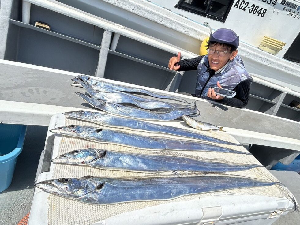 大型タチウオの豪快な引きを堪能!