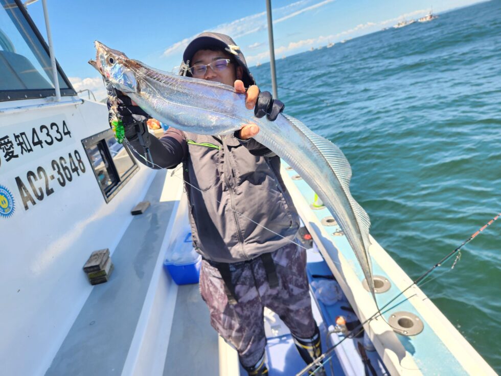 伊良湖水道極太タチウオ!