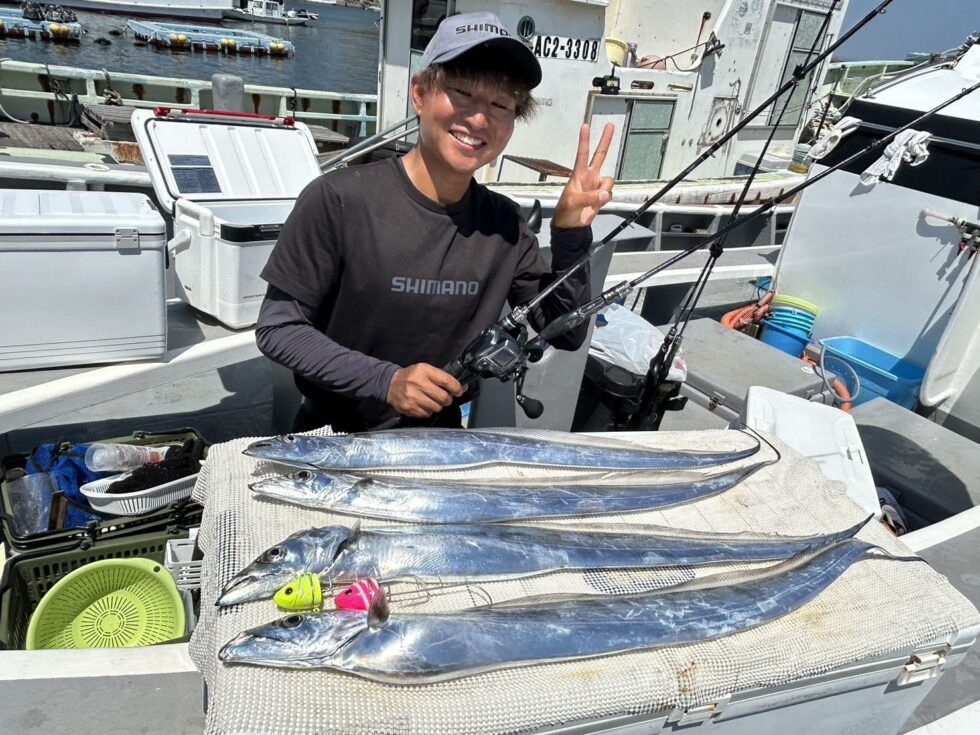 伊良湖水道大型タチウオ！