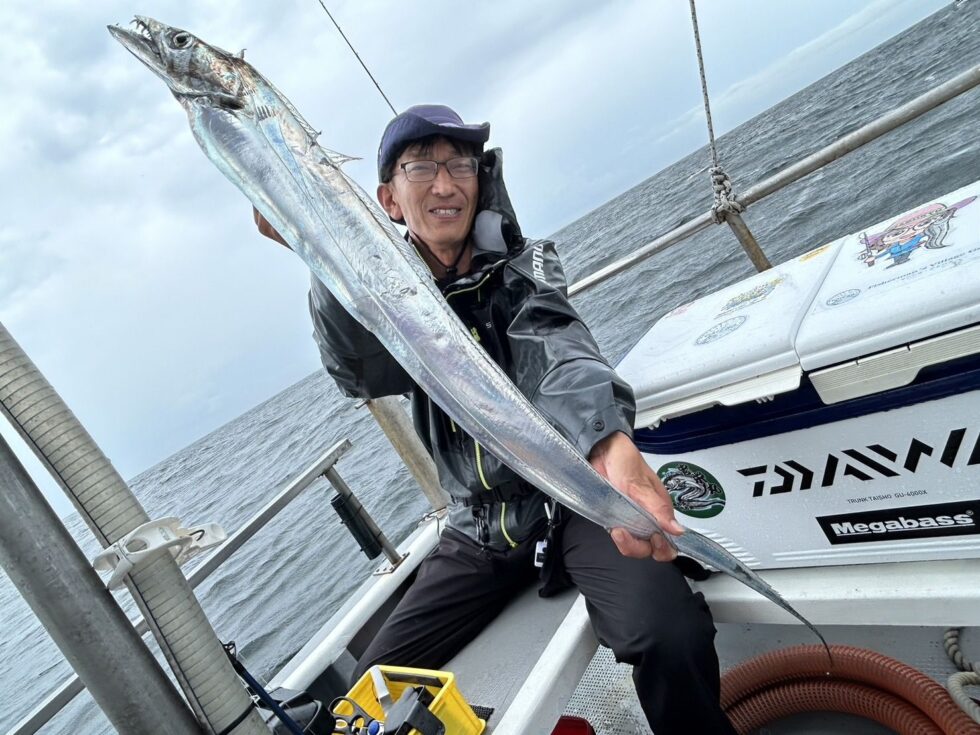 大型タチウオ豪快！