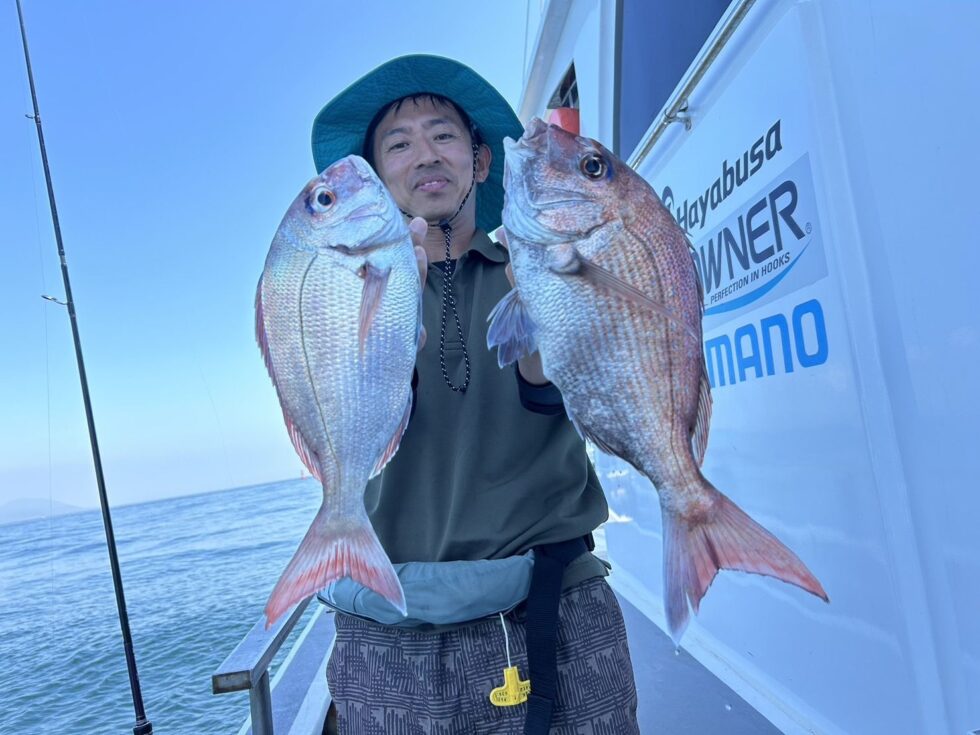 がまかつ様、フィッシング遊様の一つテンヤ真鯛実釣会！