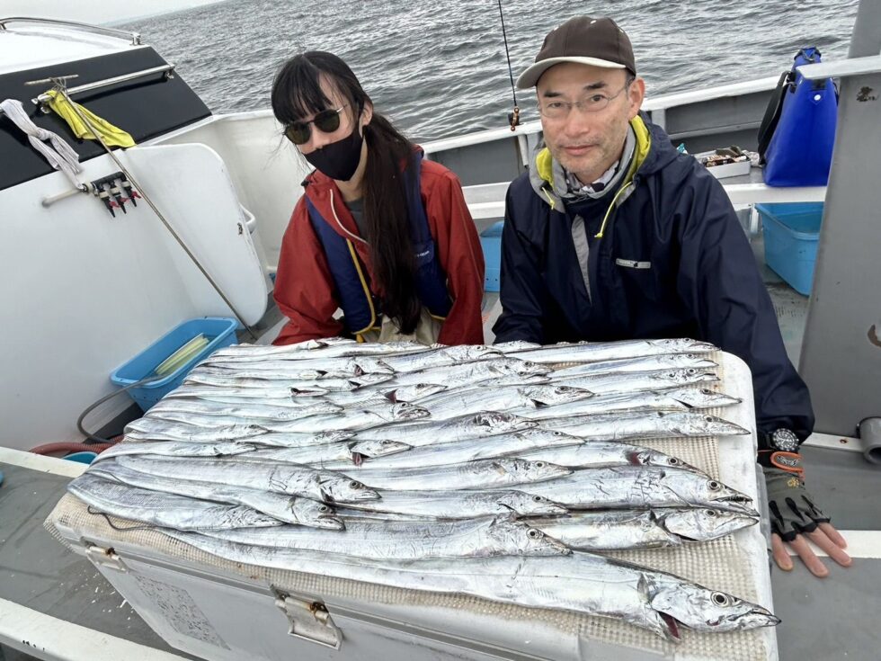 午後ショート便、テンヤタチウオ、サーベルテンヤ、ライトタックルで！
