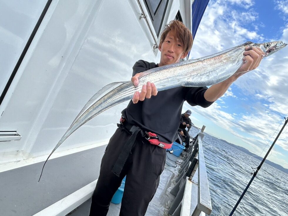 和歌山県、日高港の遊漁船｢みなと丸｣船長が遊びに来てくれました！流石の腕前です