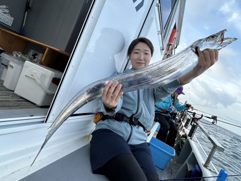 伊良湖水道タチウオ好調!