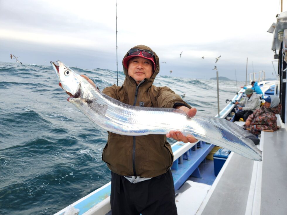 伊良湖水道極太タチウオ！
