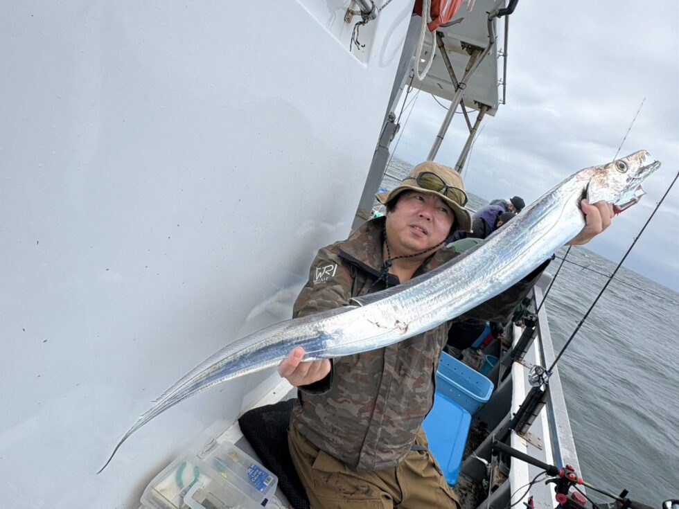 テンヤタチウオ専門!大型登場ー!