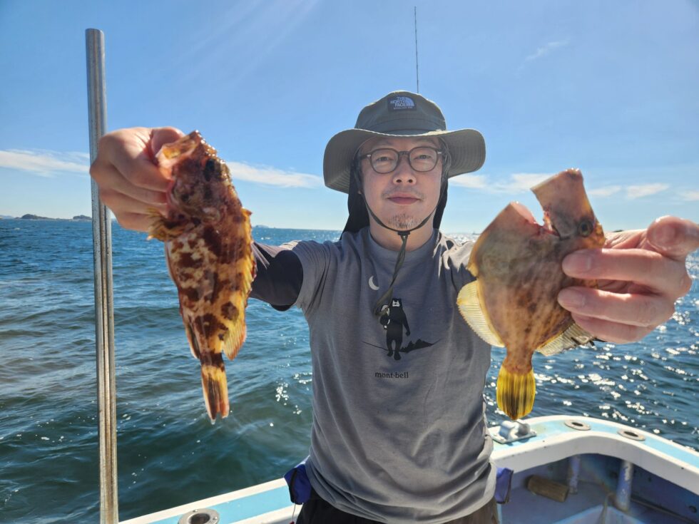 活きウタセエビでの五目釣り!