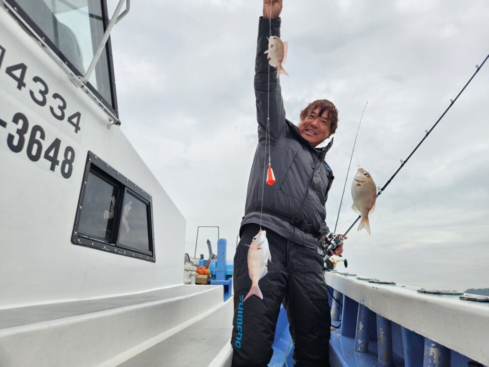 ウタセ五目釣り出船！シマノフィールドテスター鈴木新太郎さん！