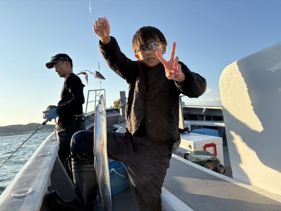 釣りボーイサーベルテンヤで！