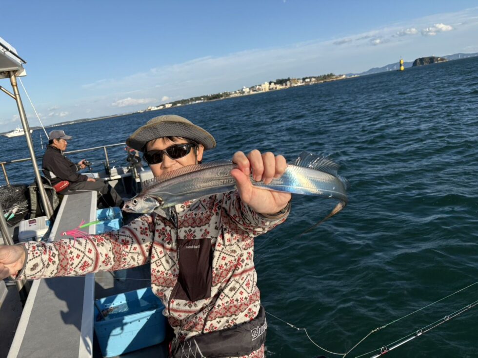 午後ショート便タチウオ出船！天秤仕掛けで！