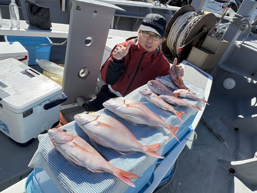 伊勢湾一つテンヤ真鯛船出船!