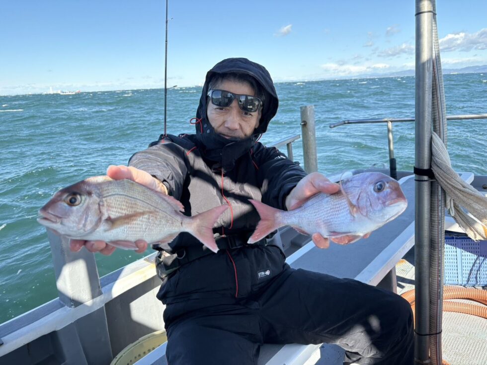 明日(火)ウタセ五目船、一つテンヤ真鯛船、出船!飛び入りOKです