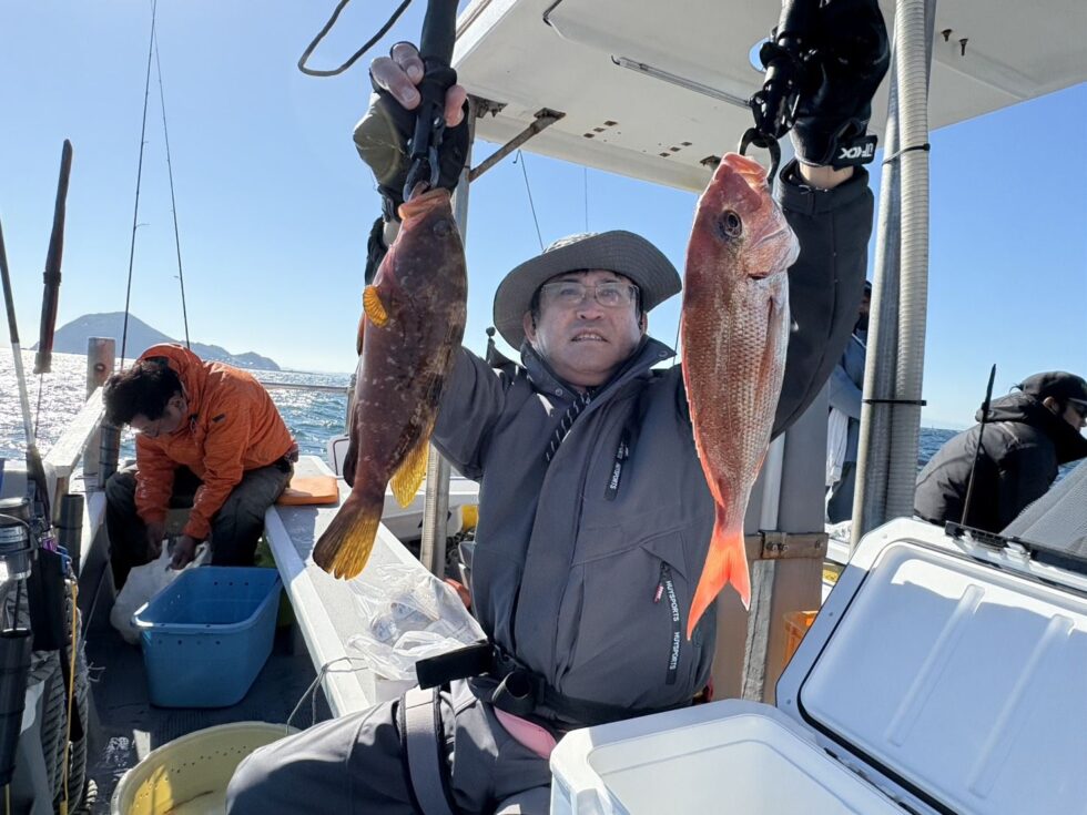 キジハタ、真鯛!