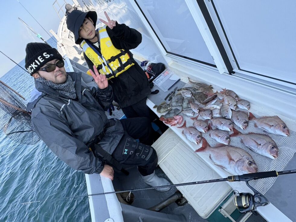 一つテンヤ初挑戦！忠栄丸レンタルタックルで釣りまくり！