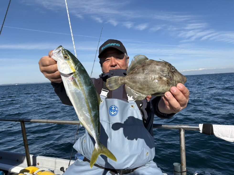 一つテンヤで多彩な釣果