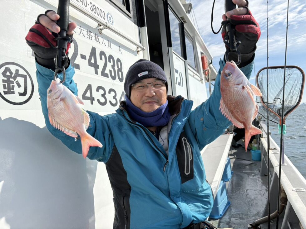 一つテンヤ真鯛船ご予約お待ちしてます！