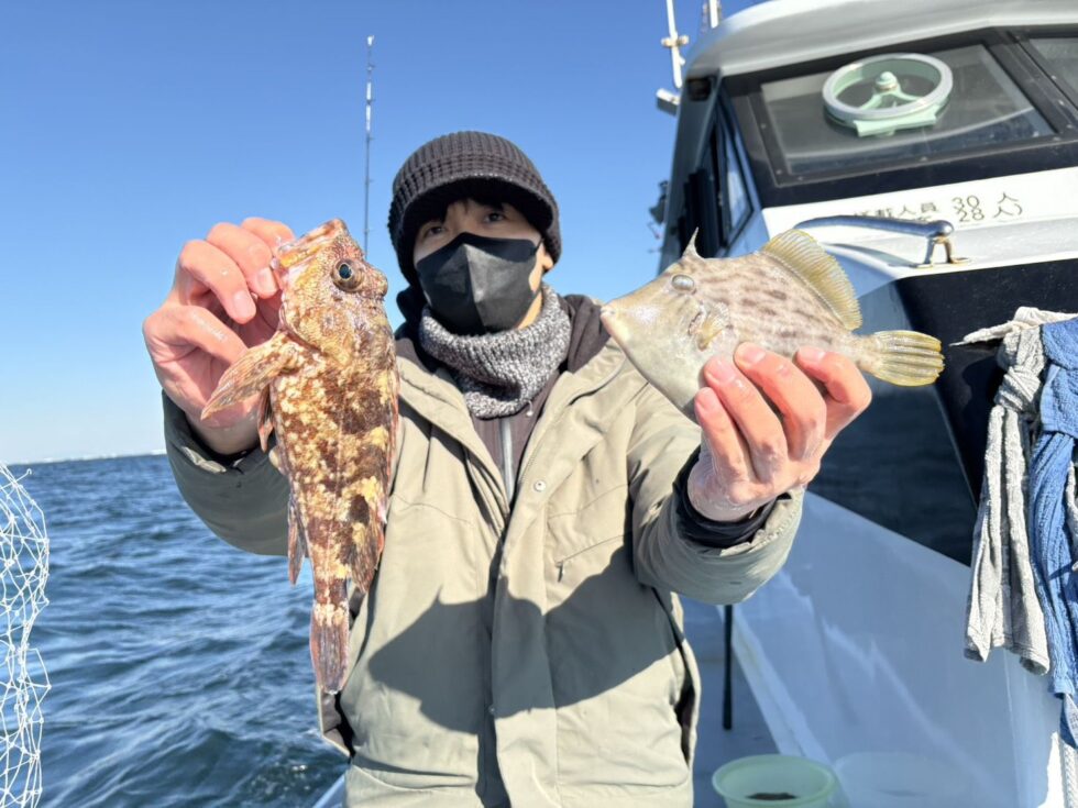 ウタセ五目船！活きウタセエビで多彩な釣果！