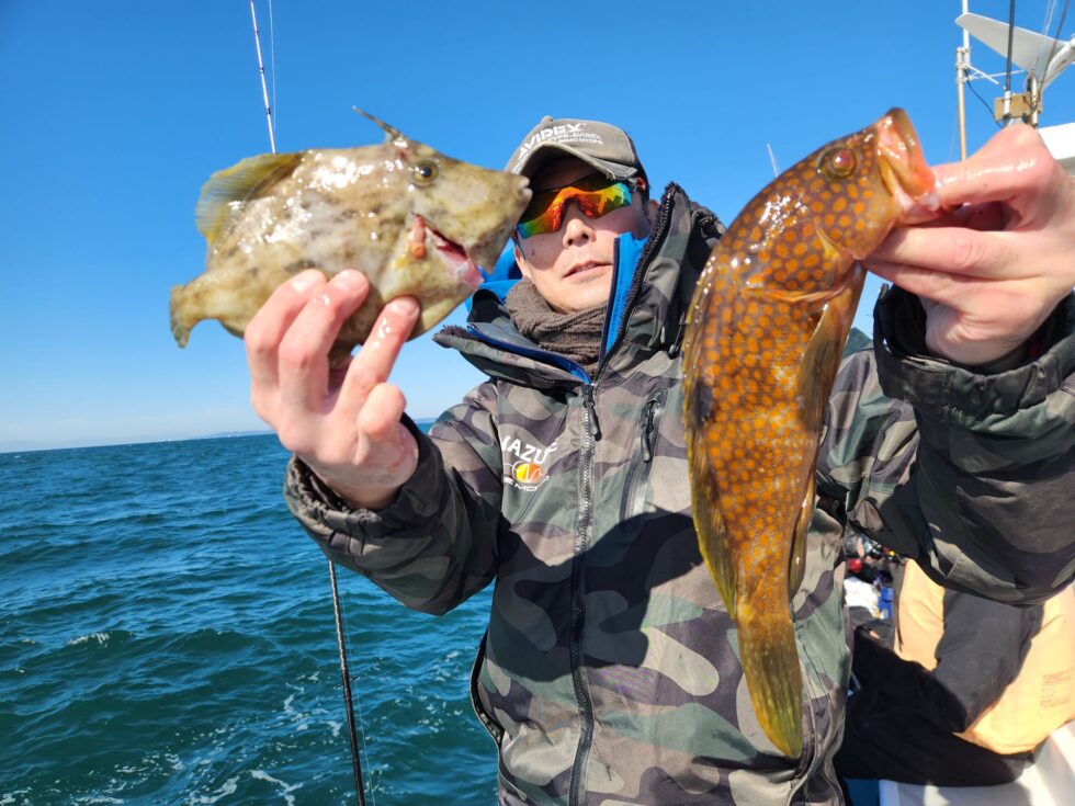 カワハギ&キジハタ!多彩!