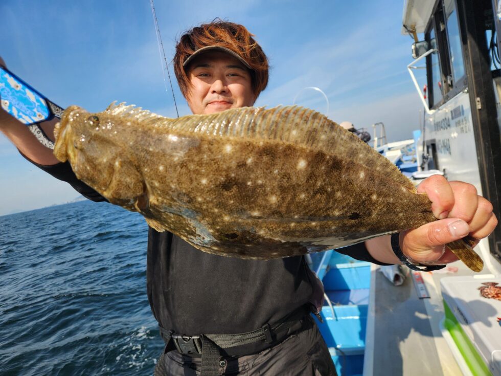 イワシ泳がせ船!
