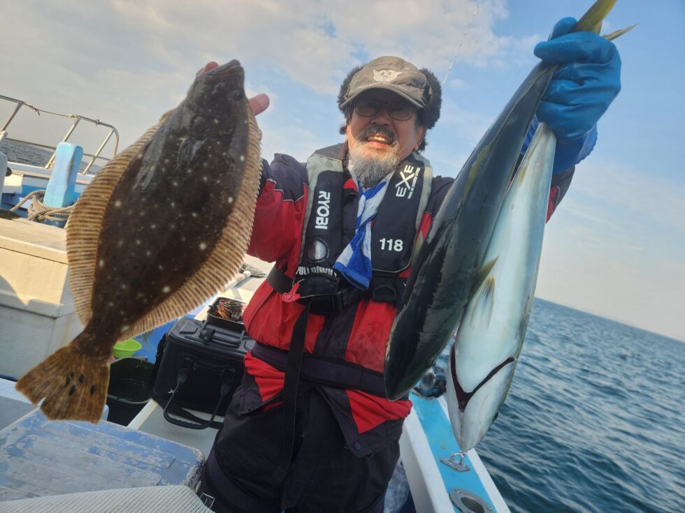 ヒラメ、青物!