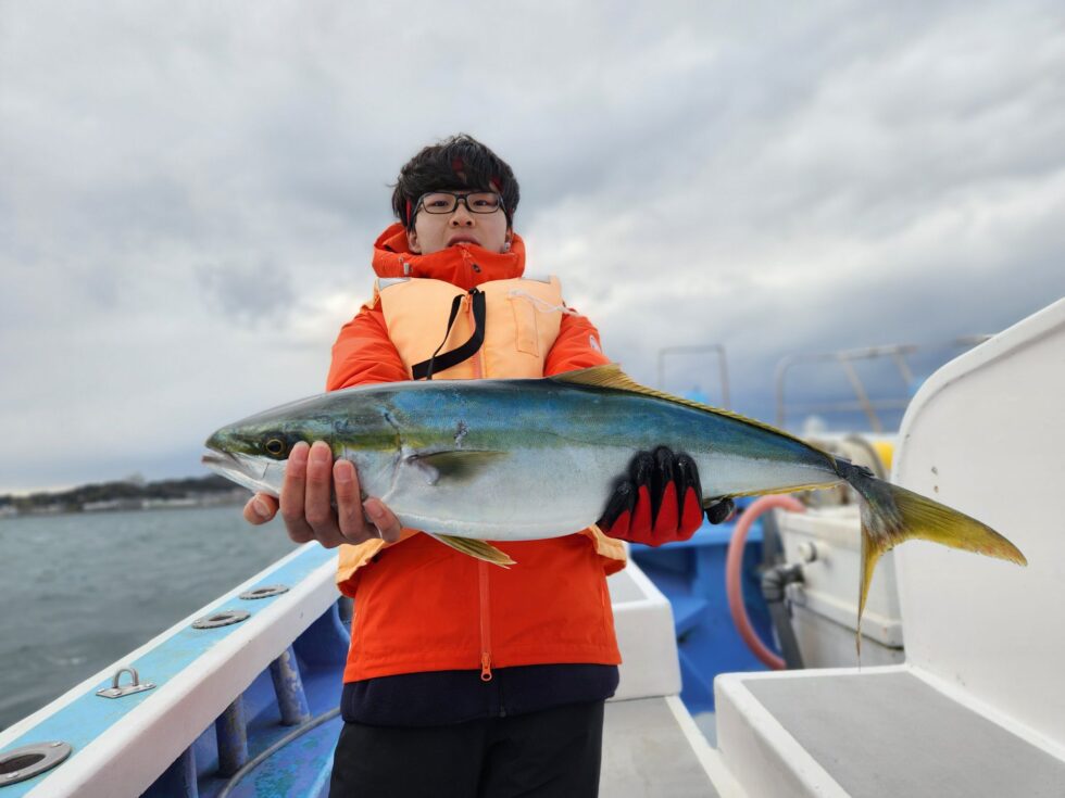 全員レンタルタックル。皆様青物ゲット!